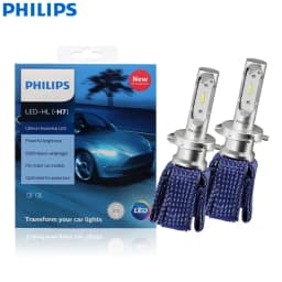 Philips LED H4 H7 HB3 HB4 H8 H11 H16 Ultinon Essential Car Headlight 6000K Bright White HIR2 9012 9005 9006 LED Upgrade Lamps