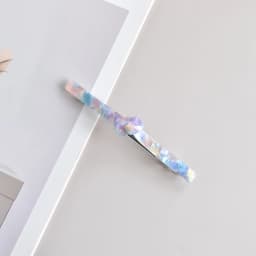 1PC Ladies Polychromatic Acetic Acid Tie One-Line Spring Clip Thin Hair Half Hair Special Holiday Gift Holiday