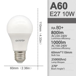 10pcs/lot LED Bulb E27 AC 110V 220V 3W 8W 9W 12W 15W 18W 20W 24W LED A60 G45 Lamp Saving Cold Warm White Bulbs for Home Light