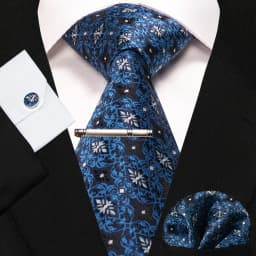 8cm Silk Mens Ties Green Black Ties Plaid Stripe Necktie Pocket Square Cufflinks Tie Clips Set Men's Wedding Business Party Tie