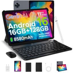 DOOGEE U11 Tablet 11" Ultra-clear 90Hz Display 16GB 128GB 8580mAh Battery Unisoc T7200 Dual Speaker Widevine L1 Android 16
