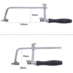 PHYHOO Jewelers Saw Frame Adjustable with 12 Blades Professional Jewelry Making Kit for Precision Cutting
