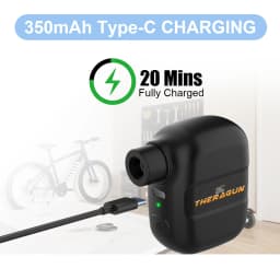 Mini Bicycle Pump Rechargeable Portable Air Inflator 100PSI 5V Type-C Bike Accessories for Bike Schrader Presta Tires.