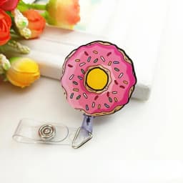 Cute Credit Card Clip Cartoon High Quality Retractable Hospital Nurse Badge Holder Reel Cute Cartoon ID Card Holder Keychains