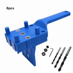 6/8/10mm Drill Bit Woodworking Dowel Jig Drilling Doweling Hole Saw Drill Guide Hole Locator For Carpentry Straight Hole Clamp