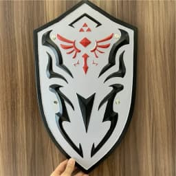 Game Sky Shield 1:1 Skyward Link Shield Weapon Halloween Cosplay Gift Role Play Gift PU Rubber Toys Prop