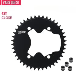 PASS QUEST 110 Bcd 4 Bolt Chainring Narrow Wide for SHIMANO R9200 R8100 R7100 Crank 42T-60T 9-12 Speed 110BCD Chainwheel