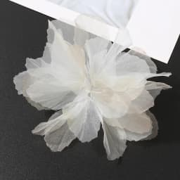 5PC 3D Organza Artificial Flowers Head For Home Wedding Decoration Gradient Bridal Headwear DIY Clothing Making Hair Accessories