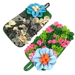 Small Animal Feeding Mat Suitable for Rabbits, Hedgehogs, Guinea Pigs, and Mice Interactive Cute Floral Design Fun Feeding Mat