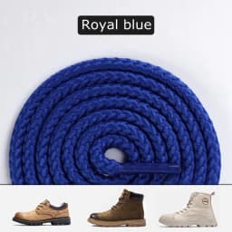 1 Pair Round Shoe Laces For Martin Shoes Sneakers Shoelaces Solid Boots Shoelace Solid Weaving Wear-resistant Shoestring