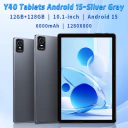 Paitanry Y40 10 Inch Android Tablet PC 12GB (6+6 Virtual RAM)+128GB ROM, Helio G80 Octa‑Core,6000mAh,5+13MP Dual Camera,18W Fast Charging,Dual WiFi for Gaming Reading High-End Tablet