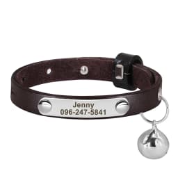 Personalized Nameplate Cat Collar Safety Custom Cat Collars Necklace Free Engraved ID Name Tag For Puppy Kitten Cats Accessories