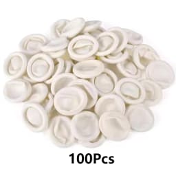 20/100PCS Anti-static Latex Finger Cots Non-slip Disposable Rubber Finger Protectors Fingertip Sleeves