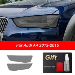 2pcs Black TPU Car Headlight Protector Film Sticker for Audi A4 8V A3 B8 B9 A5 A6 C8 A7 A8 D4 TT E-tron R8