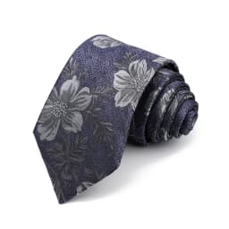 New Men's High Quality 8cm Flower Fish Pattern Jacquard Tie Paisley Polyester Necktie Office Business Party Accessories Gift