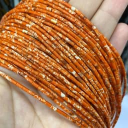 Natural Stone Beads 2x4mm Hematite Agate Jasper Crystal Cylinder Tube Loose Spacer Bead for Jewelry Making Diy Bracelet Necklace