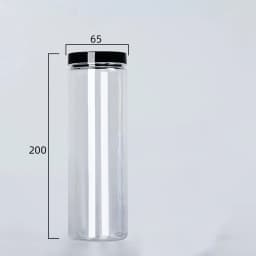 Clear Sealed Can With Lid Plastic Empty Packing Bottle Circular Storage Bucket Biscuit Jar Food Grade Sealed Cans Tank Container