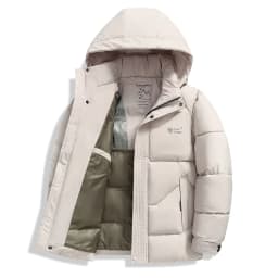 New Windproof Thickening Men Tops Outdoors Loose Versatile Comfort Keep Warm Coats Winter Fashion Casual Solid Hooded Parka Men
