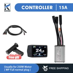 36V/48V 15-30A Waterproof KT Controller for Electric Bike with Light Function for Kunteng Ebike Accessories with Tf01u Display