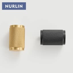 Nurlin Brass Diamond-cut Cross Knurl Pattern Gold Black Kitchen Cabinet Handles Wardrobe Pull T-bar Knobs 500mm Long Available