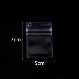 10Pcs Multi Size PVC Clear Jewelry Storage Bags Self Seal Bags Reusable for Bracelets Necklaces Rings Packaging Jewelry Display