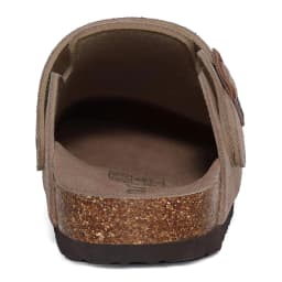 Crestar Women's Suede Clogs with Adjustable Strap Adult Fashion Cork Footbed Leather Mules New Outdoor Comfortable Potato Shoes