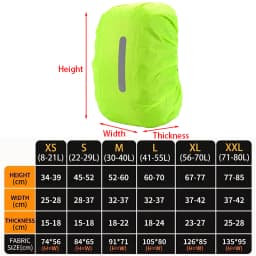 Waterproof Backpack Cover Ravel Safety Outdoor Backpack Cover Waterproof Rain Cap Cover