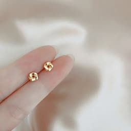Lovely Small Earrings Piercings Wing Heart Stud Earrings For Women Gold Color 925 Silver Needles Ear Stud Jewelry For Teen Gift