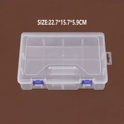 Plastic Storage Containers Box with Lid Big Capacity Clear Rectangle Box for Collecting Small Items, Beads, Crafts Accessories