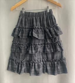 Y2k Harajuku Vintage Skirts Plaid Ruffles Patchwork High Waist Cake Skirt Punk Gothic All Match 2026 Summer Women's Clothing