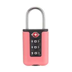 TSA Customs Code Lock for Travel Luggage Password Changeable Black Lock Contrast Design Padlock 3 Digit Combination Lock