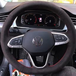 Custom Car Steering Wheel Cover 100% Fit For Volkswagen VW Golf 8 Passat ID.3 Arteon Caddy 2019-2022 Auto Interior Accessories