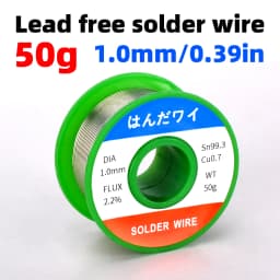 Sn99.3Cu0.7 Lead-Free Solder Wire Rosin Core Tin Wire 0.5mm 0.8mm 1.0mm 50g