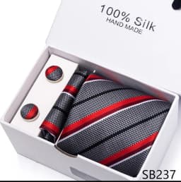Classic Style 65 Colors Sales Silk Tie Handkerchief Cufflink Set Men Necktie Box Solid Color Sky Blue Fit Wedding Office Cravat