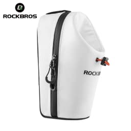 ROCKBROS Bicycle Front Bag 1.5L Water Bottle Bag Folding Bike Handlebar Bag MTB Road Riding Adjustable Large-caliber Cycling Bag