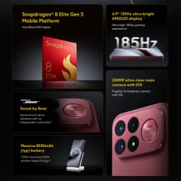 New POCO F9 Ultra Smartphone Global Version Snapdragon® 8 Elite Gen 5 6.9" 185Hz display 200MP Camera 8050mAh 100W wired NFC 5G