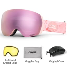COPOZZ Brand Professional Ski Goggles Double Layers Anti-fog UV400 Men Women Winter Snowmobile Eyewear Snowboard Sports Glasses