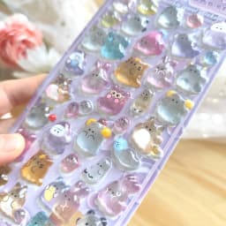 1 pc/4 pcs Japanese Style Ghost 3D Relief Stickers Scrapbooking Diy Journal Cute Stationery School Sticker