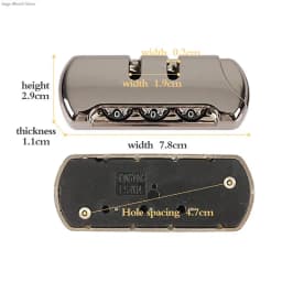 1pc 3 Digit Combination Padlock Accessories for Bags Lock Luggage Suitcase Travel Bag Code Lock
