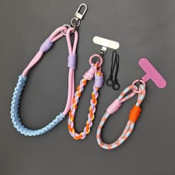 Multi-purpose Adjustable DIY Hand Braided Phone Lanyard Detachable Bag Strap Outdoor Anti-lost Shoulder Strap Accessories