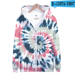 Colorful Spiral Dizzy Pattern Hoodie Men Women Optical Illusion Hoodies Sweatshirt Harajuku Tie Dye Jacket Coat Clothes
