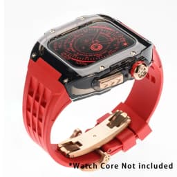 Luxury Glacier Modification Kit for IWatch Series 8 7 6 5 4 SE 45MM 44MM Transparent Case for Apple Watch Ultra 49mm Mod Band
