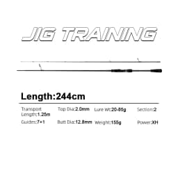 MIFINE JIG TRAINING SPIN Fishing Rod Lure 3-14g/5-21G/ 7-28g/10-42g/12-56g/20-85g Bass Perch Pike Spinning Rod Fast Hollow Tip