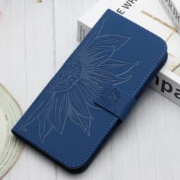 Funda iPhon 14 Wallet Flip Phone Case for iPhone 17 16 15 14 13 12 11 Pro Max 7 8 Plus Cases Sunflower Leather Back Cover Women