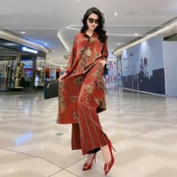 Large-size Silk Wide-Leg Pants Suit Women's Spring/Summer 2026 New Exotic Mmulberry Silk Fashion Temperament Slim Two-Piece Suit
