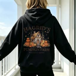 Hagrids Pumpkin Farm Magically Grown Graphic Print Men's Women's Sweatshirt Vintage Hallowmas Winter Casual Streetwear Hoodies