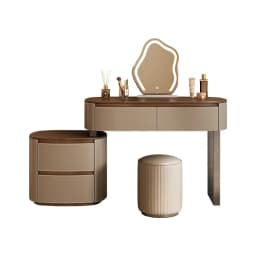 & Luxury Rustic Vanity Makeup Desk Shelf Dresser Dressing Table Makeup Vanity Design Girls Storage Home Furniture Accessories