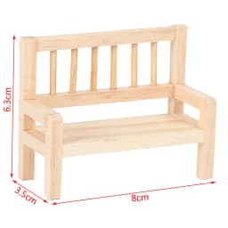 1:12 Dollhouse Mini Park Table Chair Miniature Bench Stool Rocking Chair Dolls House Furniture Accessories Kids Pretend Play Toy