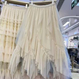 Elegant Petal Fine Mesh Half Skirt Women Spring Summer Irregular Long Fairy Skirt mid Length Korean Style High Waist Elastic