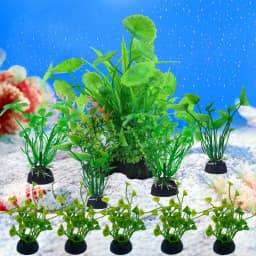 10PC Fish Tank DIY Artificial Aquarium Decor Mixed Color Plants Ornament Aquatic Plant